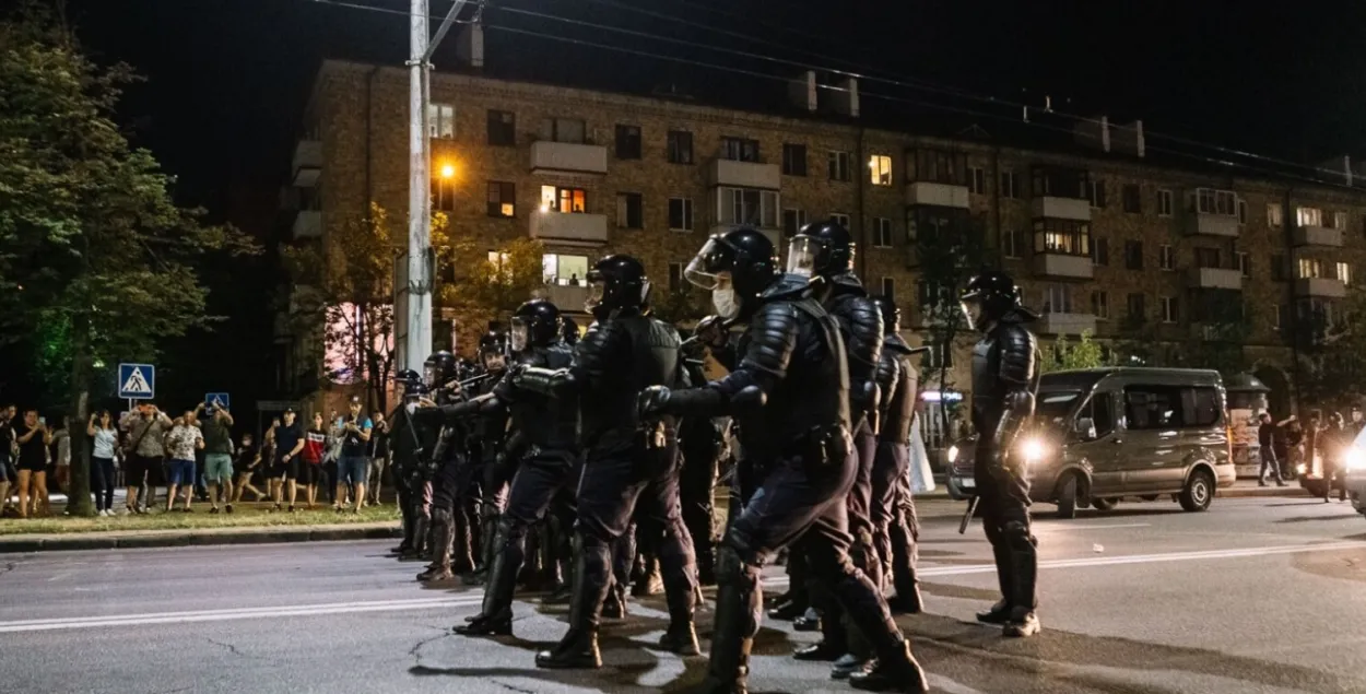 Во время протестов в Бресте в августе 2020-го
