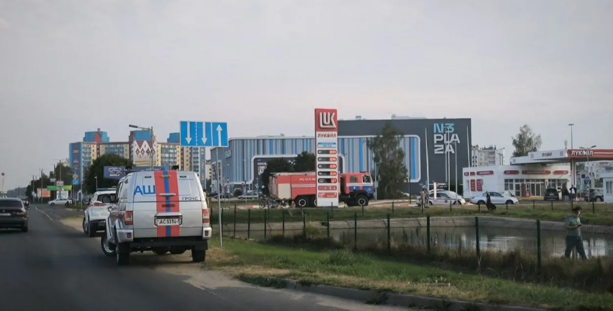 На месцы здарэння ў Салігорску
