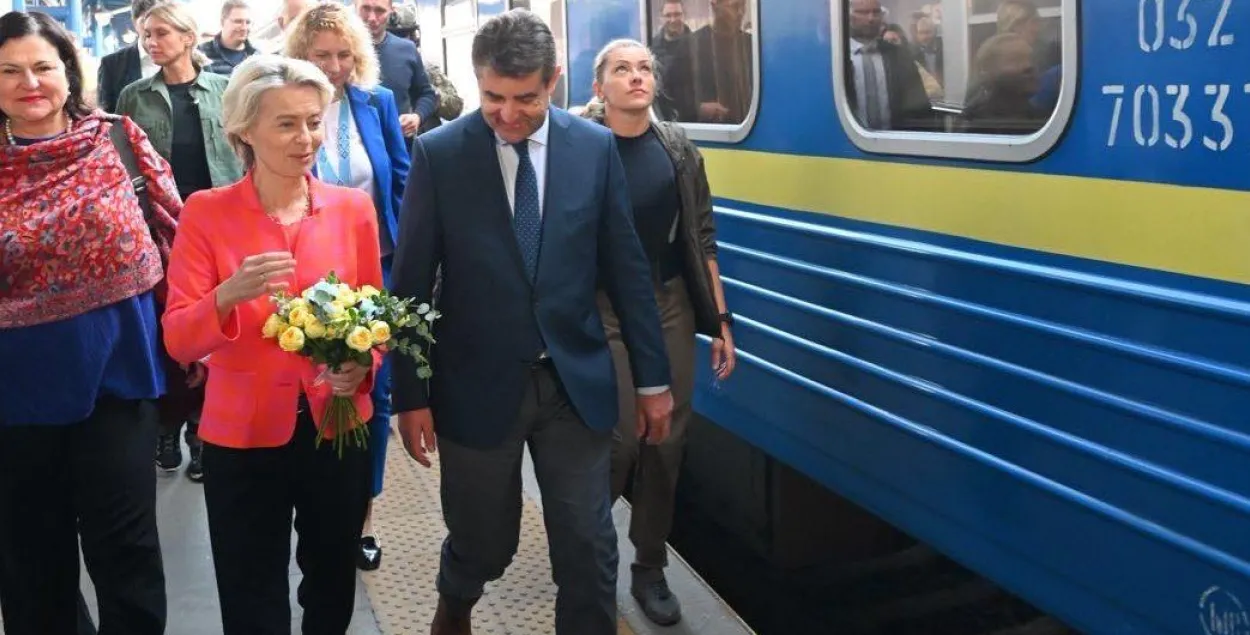 Урсула фон дер Ляйен в Киеве
