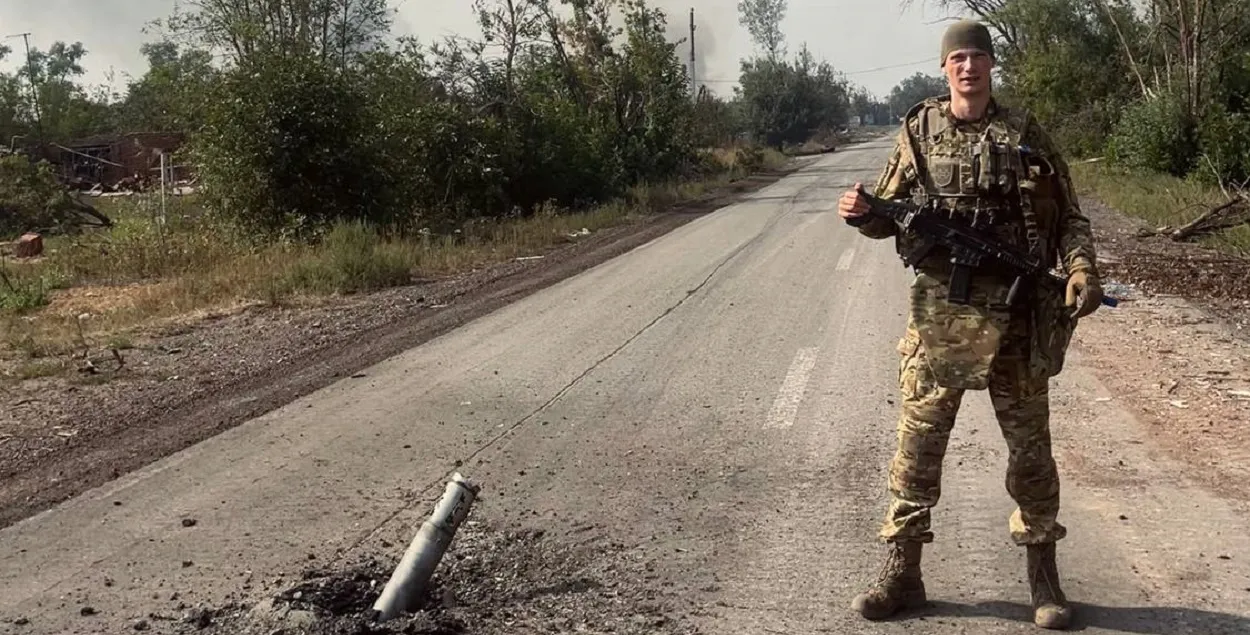 Тихон Клюкач на фронте в Украине
