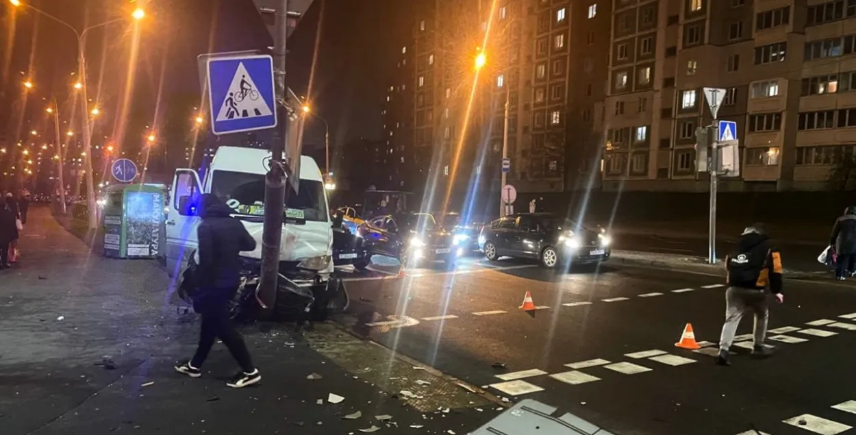На месте аварии
