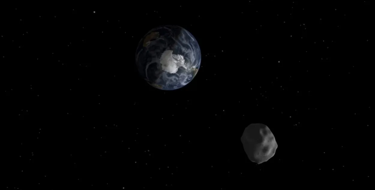 Asteroid has a small chance of colliding with Earth.
