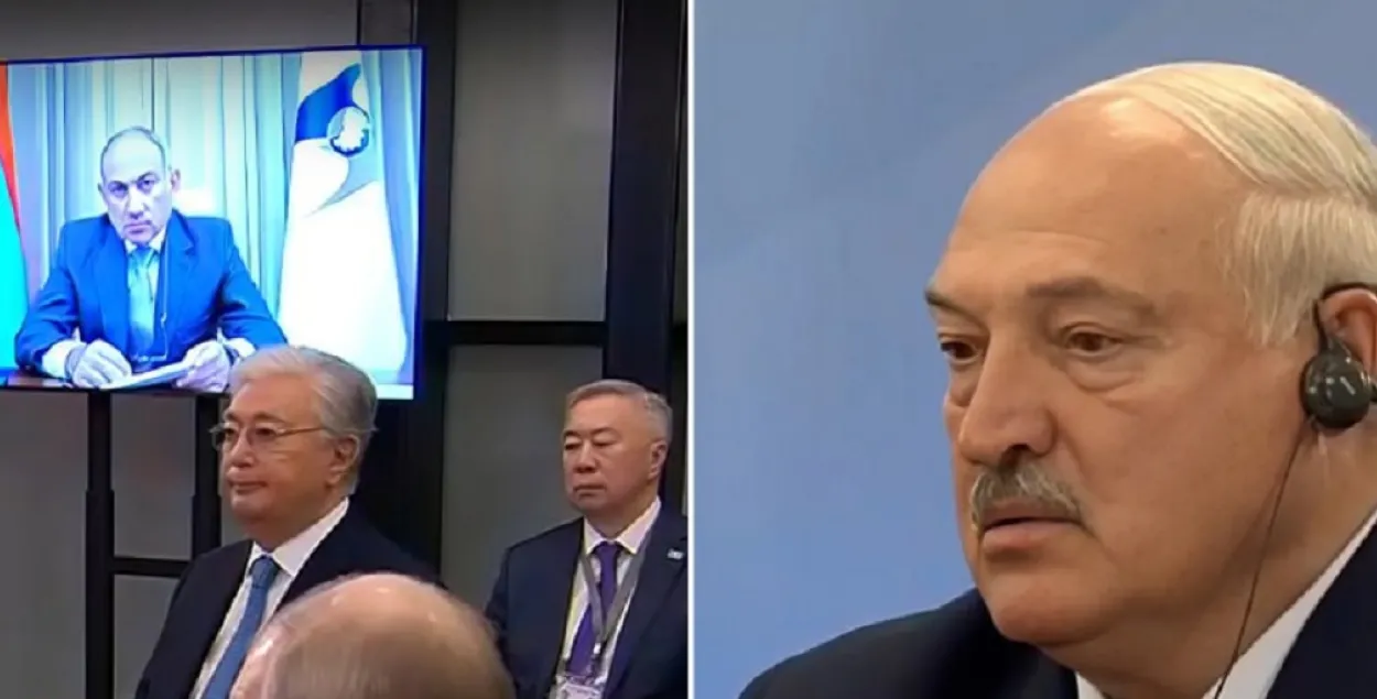 Нікол Пашынян і Аляксандр Лукашэнка
