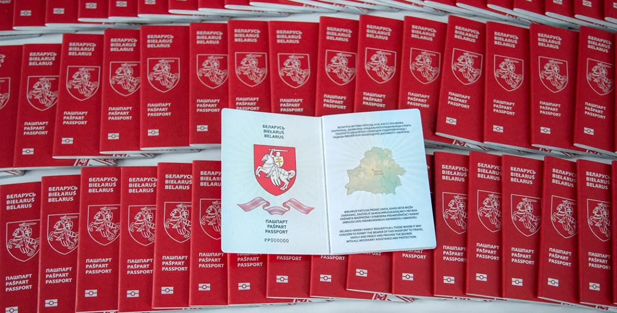 Образец паспорта Новой Беларуси
