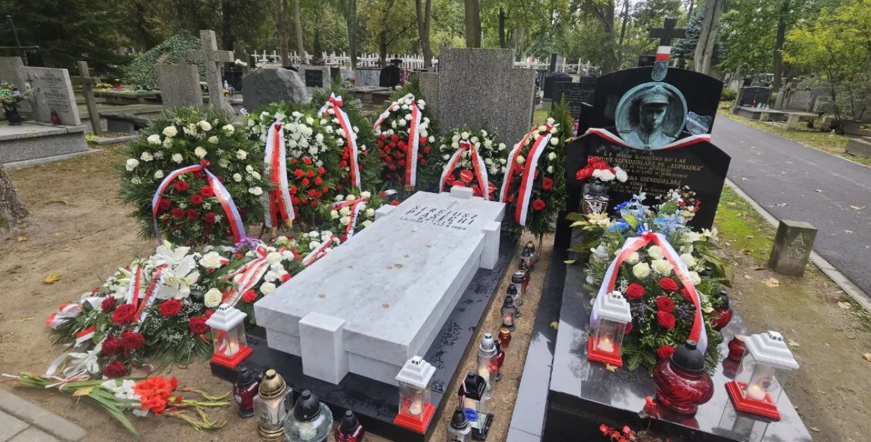 Магіла Сяргея Пясецкага ў Варшаве&nbsp;
