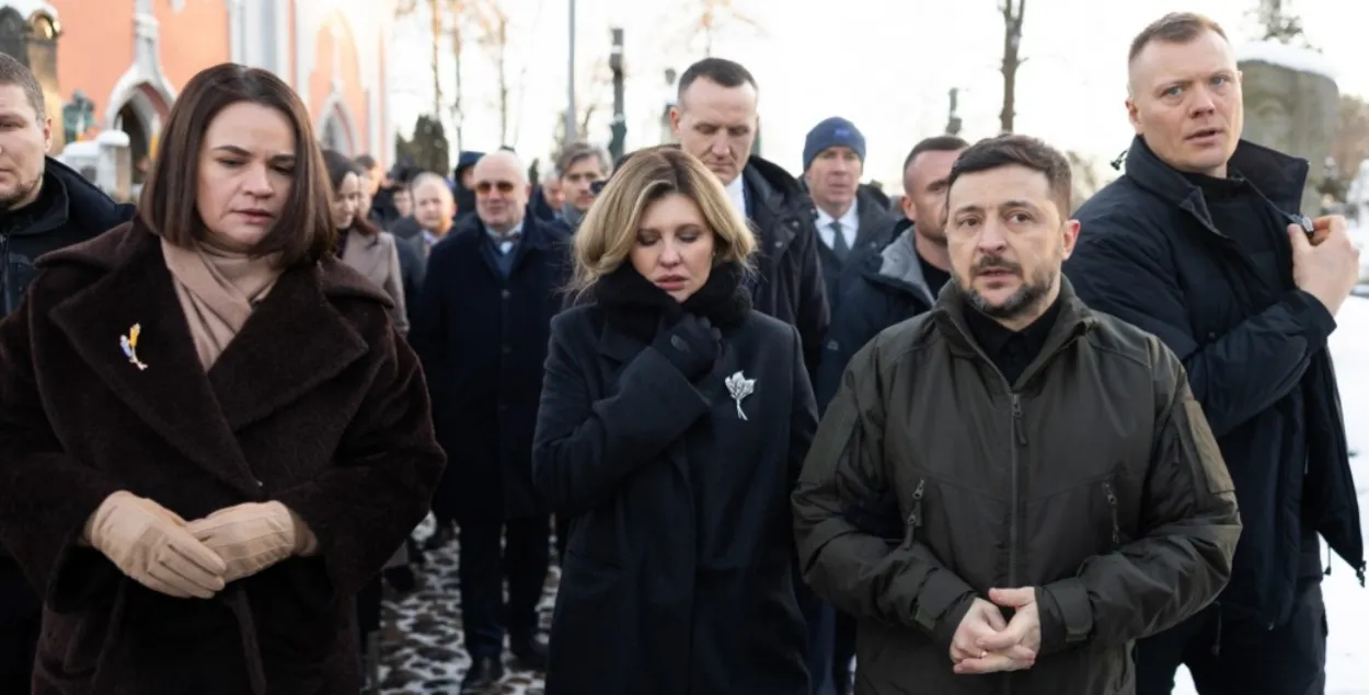 Светлана Тихановская и Владимир Зеленский
