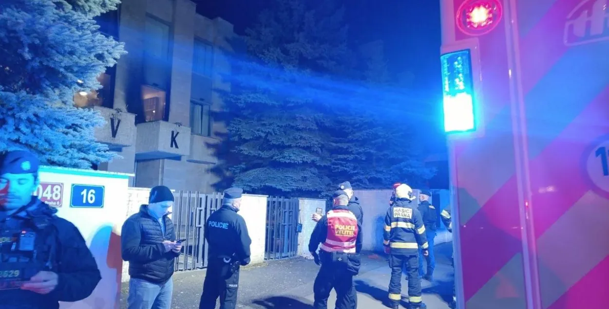 "Рускі дом" у Празе пасля інцыдэнту
