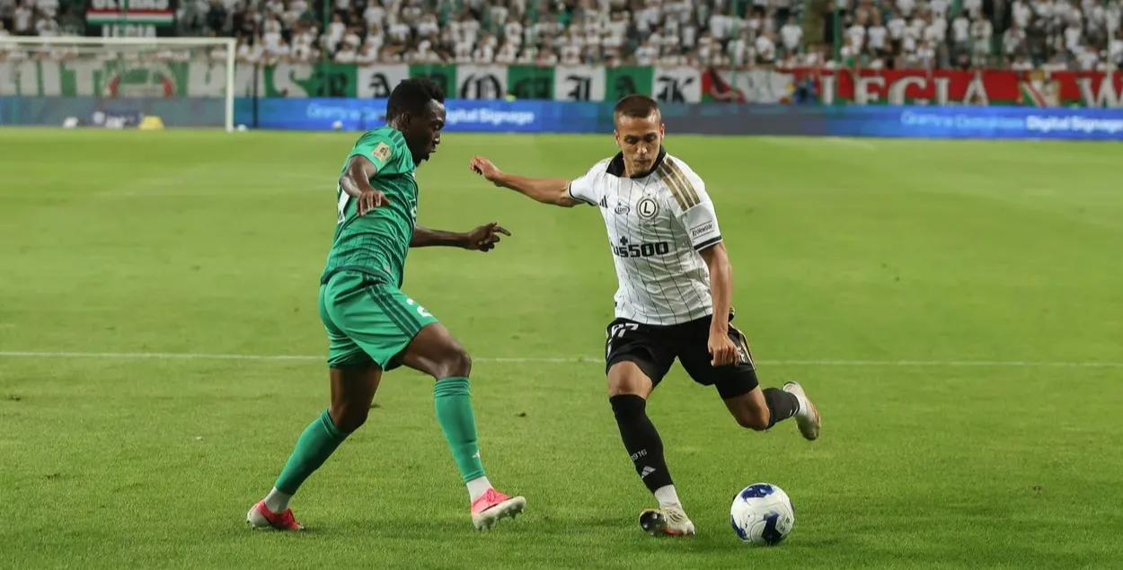 Erik Mikanovich came on late in the match against Radomiak
