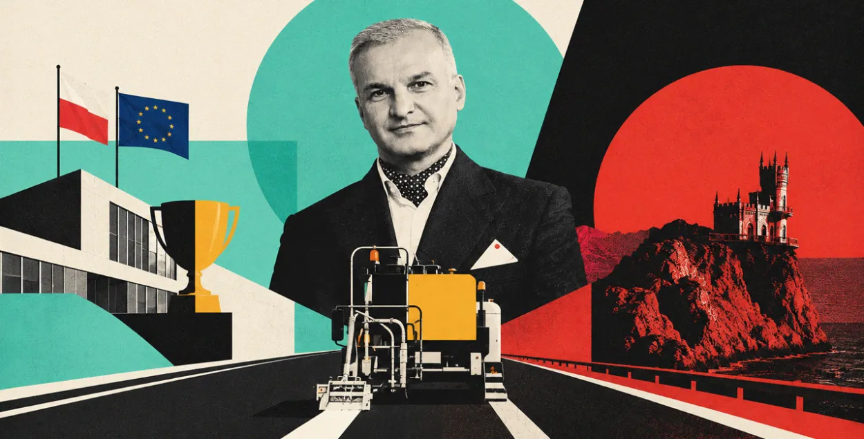 Dzmitry Charnenka could be called the "king of road markings".
