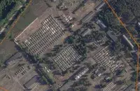 Лагерь в Осиповичском районе / Planet Labs PBC
