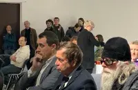 Павел Северинец на общем собрании ПЕН-центра / Еврорадио
