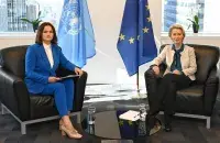 Святлана Ціханоўская і Урсула фон дэр Ляен / twitter.com/Tsihanouskaya

