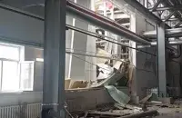 На месте, где произошел взрыв / t.me/mchs112by/
