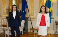 Ан Ліндэ і Святлана Ціханоўская / МЗС Швецыі