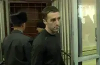 Photo: Jolan Viaud released in a courtroom. Screenshot from Radio Svaboda's video stream.