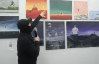 Владик Бохан на выставке "REBELarus" / Еврорадио