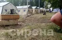 Лагерь под Осиповичами / t.me/news_sirena
