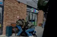 Затрыманне з удзелам спецназу
