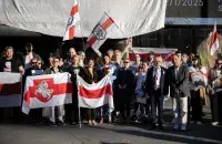 Святлана Ціханоўская з беларусамі ў Швецыі
