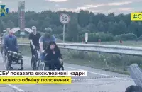 Украінскія палонныя перасякаюць беларускую мяжу
