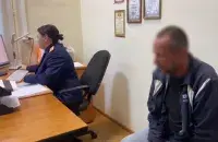 Белорус после задержания
