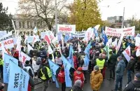Прафсаюзная дэманстрацыя ў Шчэціне
