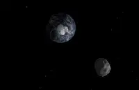Asteroid has a small chance of colliding with Earth.
