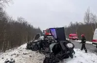На месте аварии
