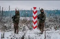 Польскія салдаты на мяжы з Беларуссю
