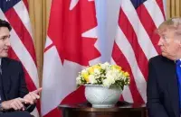 Джастин Трюдо и Дональд Трамп
