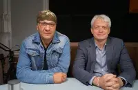Алег Кулеша і Павел Баркоўскі
