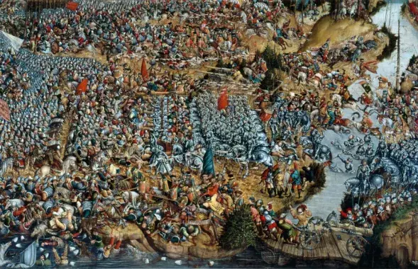 Битва под Оршей, 8 сентября 1514 года. Фрагмент картины
