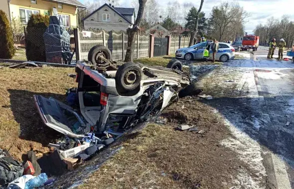 На месцы аварыі / https://www.facebook.com/kw.psp.warszawa/
