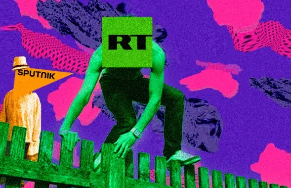Russian propaganda is "banned" in Europe, but no one opposes it / Collage by Ulad Rubanau, Euroradio
