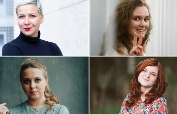 Палітзняволеныя Марыя Калеснікава, Кацярына Андрэева, Марфа Рабкова і Данута Пярэдня / https://twitter.com/Tsihanouskaya
