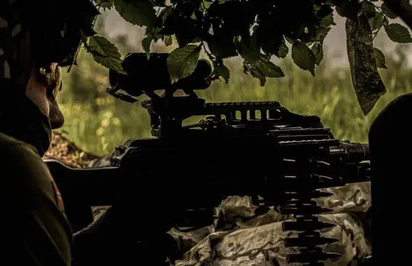 Белорус из батальона "Литвин" на фронте / t.me/belwarriors/
