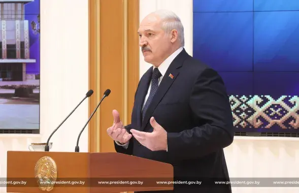 Во время выступления перед "активом местной вертикали" / president.gov.by​