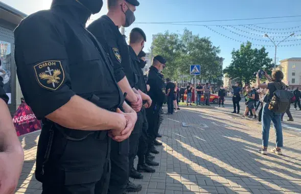 Riot police on the streets of Belarus in summer 2020 / Euroradio​
