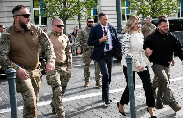 Елена и Владимир Зеленские в Вильнюсе / ELTA
