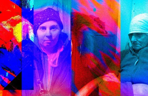 "На трэці дзень вайны мама знайшла карту Кіеўскай вобласці. Па карце яна спрабавала зразумець, адкуль на Кіеў ідуць "рашысты" / калаж Улада Рубанава, Еўрарадыё
