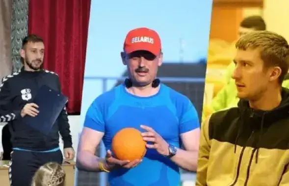 Министр спорта Сергей Ковальчук и "неугодные" футболисты / t.me/tribuna_by/
