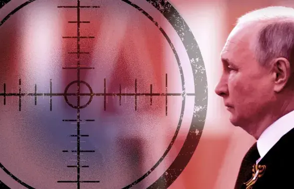 Владимир Путин под прицелом / Коллаж welt.de
