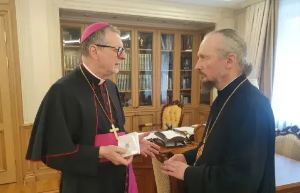 Архиепископ Гуджеротти и митрополит Вениамин / catholic.by
