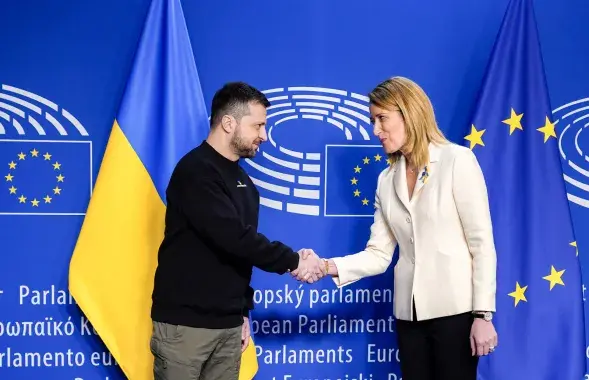 Владимир Зеленский и Роберта Метсола / https://twitter.com/RobertaMetsola
