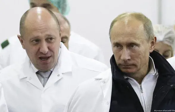 Яўген Прыгожын (злева) і Уладзімір Пуцін / DW
