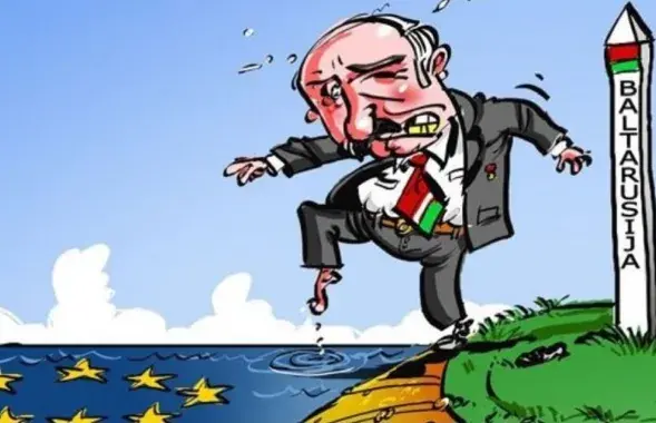 Санкции ЕС и Александр Лукашенко / Карикатура delfi.lt
