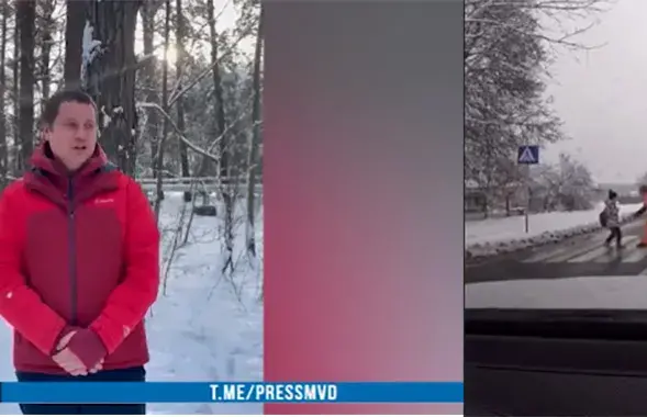 Відэа з выратаваннем хлопчыка на дарозе выявілася мантажом
