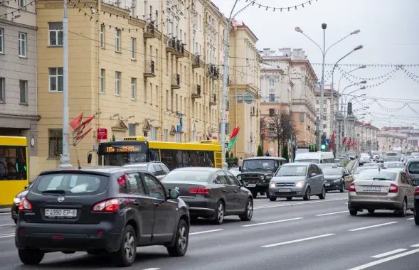 Аўтамабілі ў Мінску
