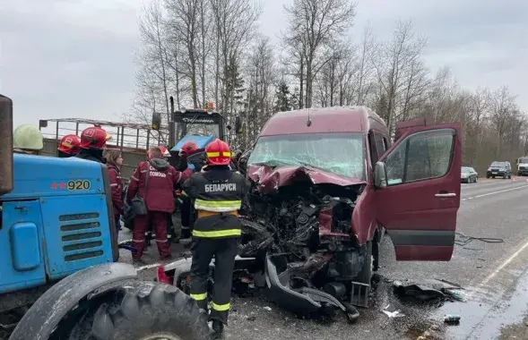 Аварыя пад Бабруйскам / УУС Магілёўскага аблвыканкама
