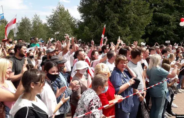 Мітынг у падтрымку Святланы Ціханоўскай&nbsp;у Оршы/ svaboda.org